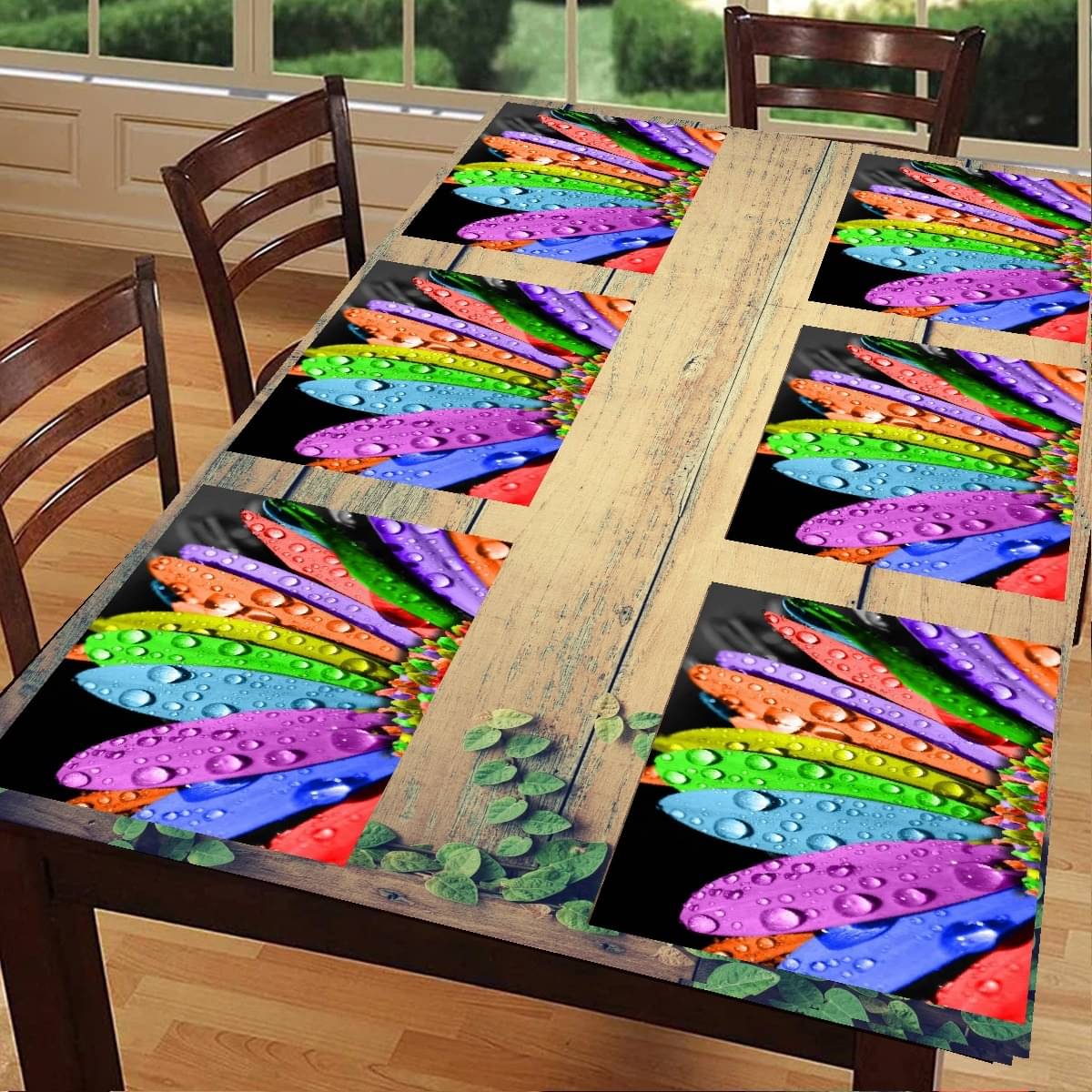 Revexo PVC Solid Rectangle Table Mats ( 40 cm x 30 cm ) Pack of 1 - Multi Revexo PVC Solid Rectangle Table Mats ( 40 cm x 30 cm ) Pack of 1 - Multi