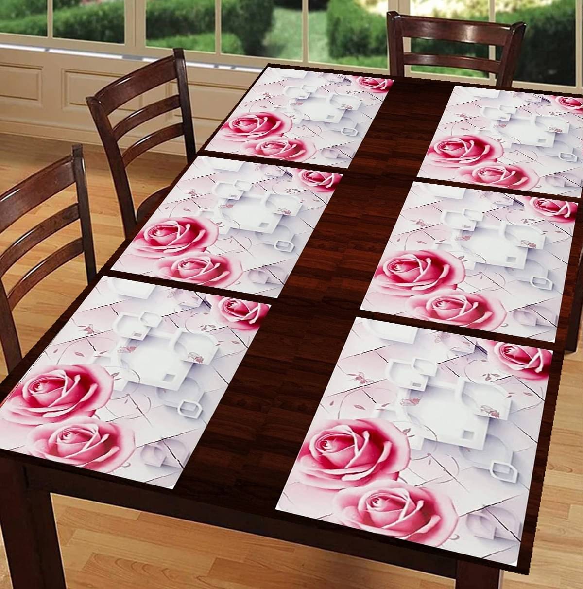     			Revexo PVC Solid Rectangle Table Mats ( 40 cm x 30 cm ) Pack of 1 - Multi