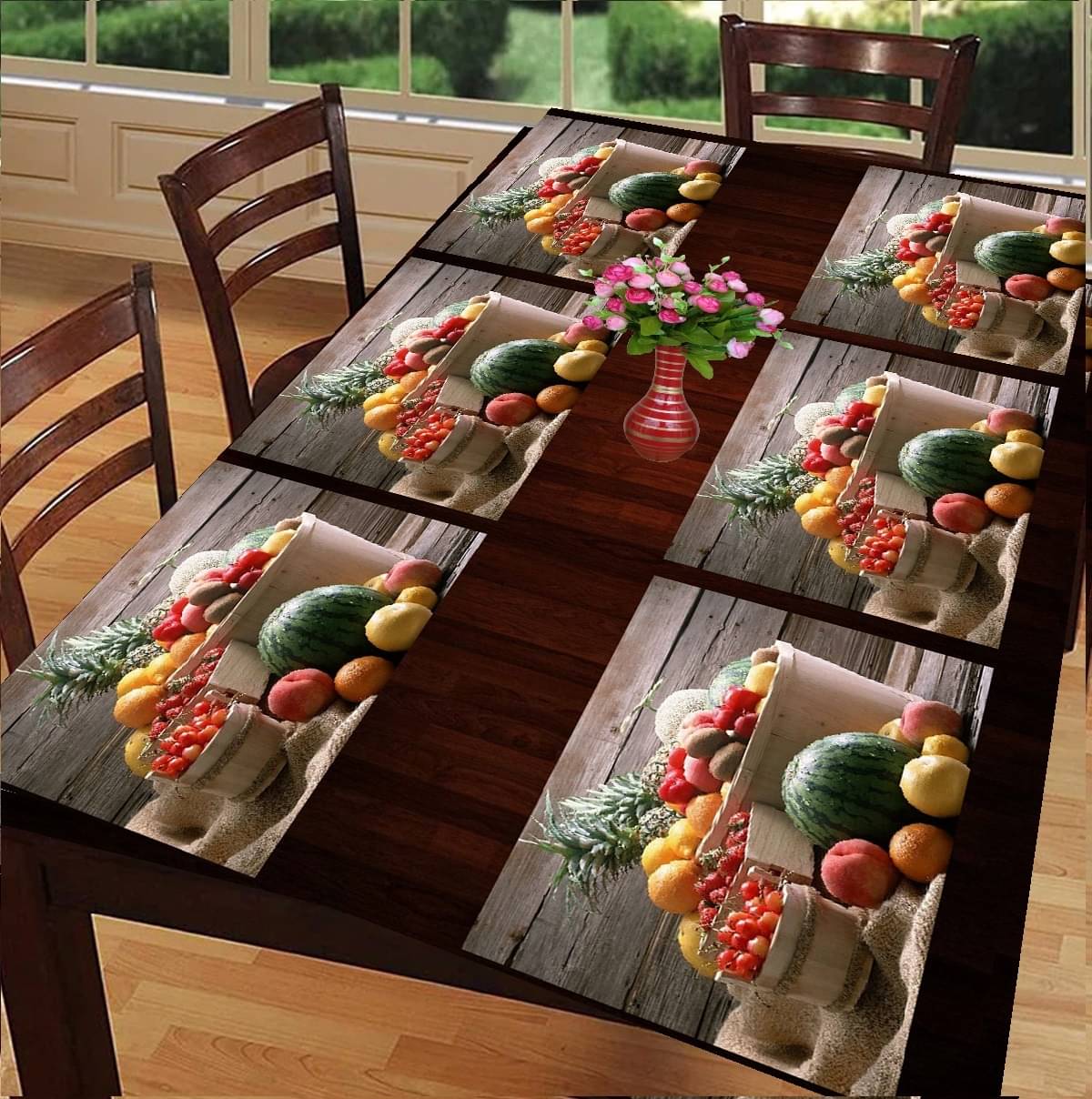 Revexo PVC Solid Rectangle Table Mats ( 40 cm x 30 cm ) Pack of 1 - Multi Revexo PVC Solid Rectangle Table Mats ( 40 cm x 30 cm ) Pack of 1 - Multi