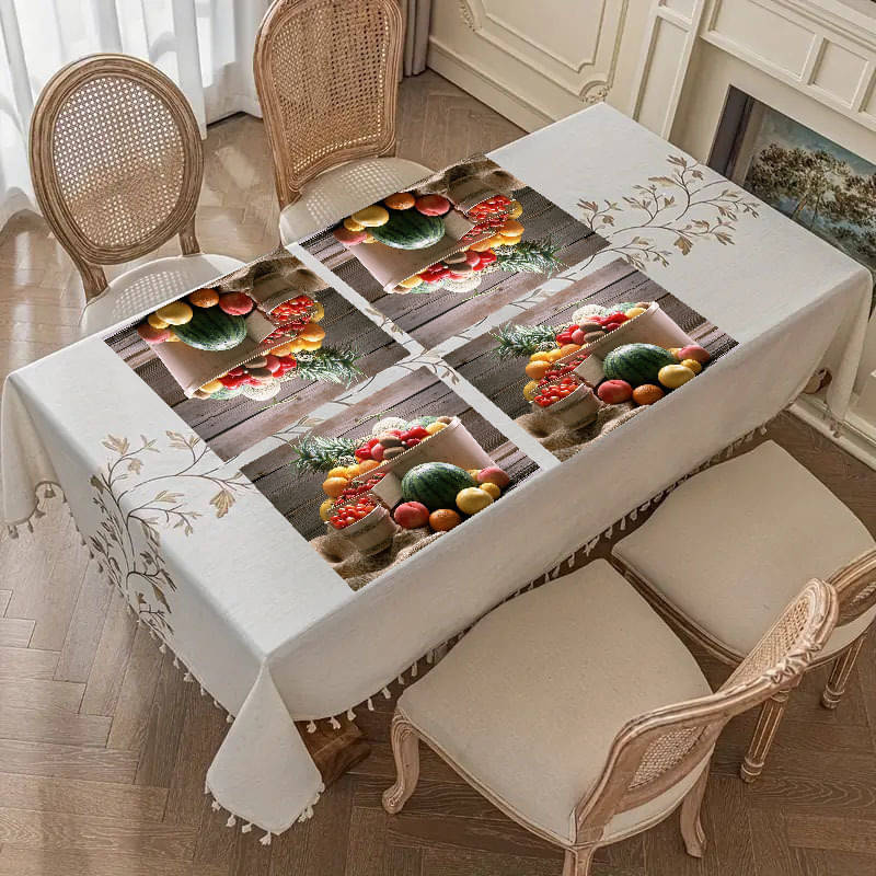     			Revexo PVC Solid Rectangle Table Mats ( 40 cm x 30 cm ) Pack of 1 - Multi