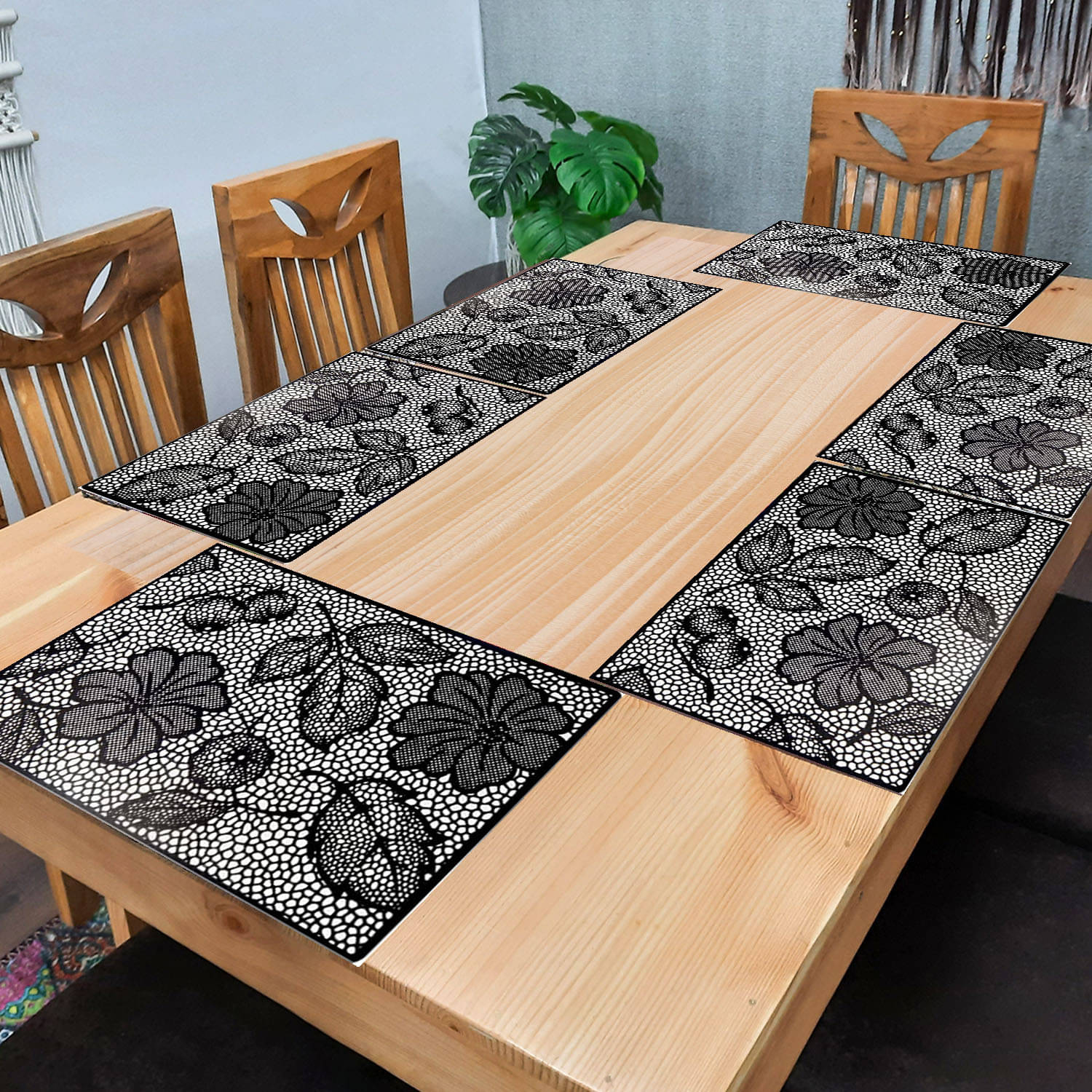     			Revexo PVC Solid Rectangle Table Mats ( 40 cm x 30 cm ) Pack of 1 - Multi