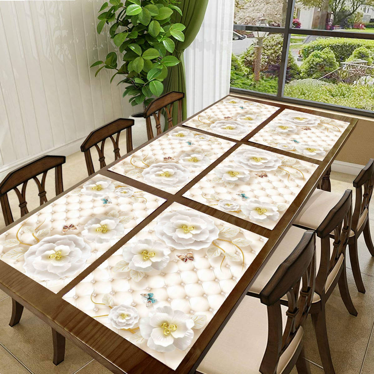     			Revexo PVC Solid Rectangle Table Mats ( 40 cm x 30 cm ) Pack of 1 - Multi