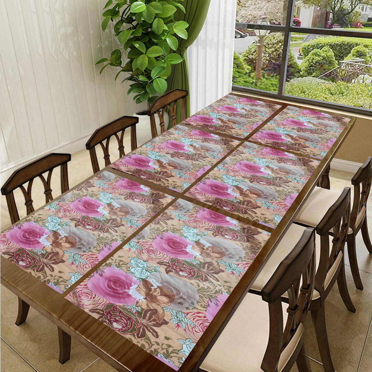 Revexo PVC Solid Rectangle Table Mats ( 40 cm x 30 cm ) Pack of 1 - Multi Revexo PVC Solid Rectangle Table Mats ( 40 cm x 30 cm ) Pack of 1 - Multi