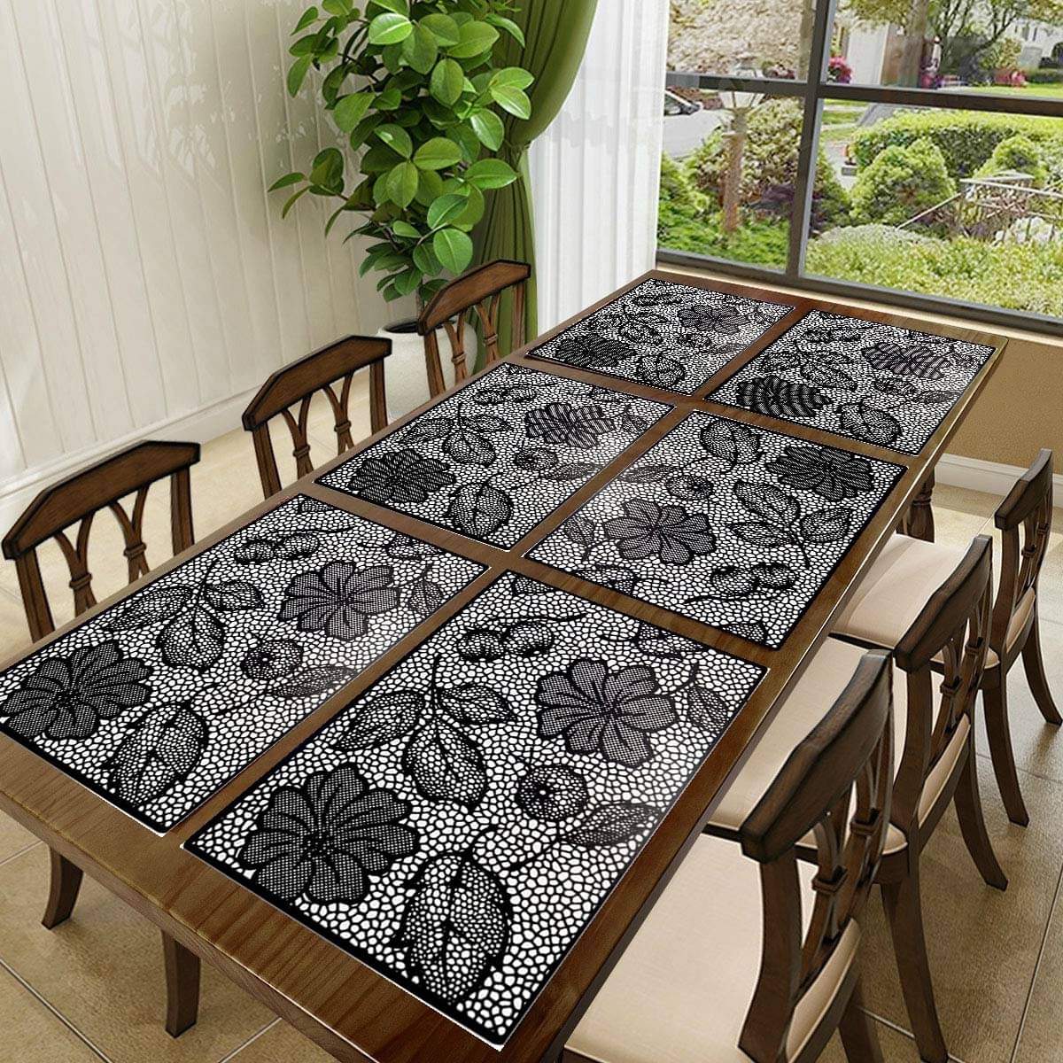 Revexo PVC Solid Rectangle Table Mats ( 40 cm x 30 cm ) Pack of 1 - Multi Revexo PVC Solid Rectangle Table Mats ( 40 cm x 30 cm ) Pack of 1 - Multi