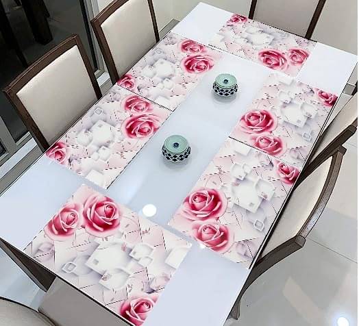     			Revexo PVC Solid Rectangle Table Mats ( 40 cm x 30 cm ) Pack of 1 - Multi