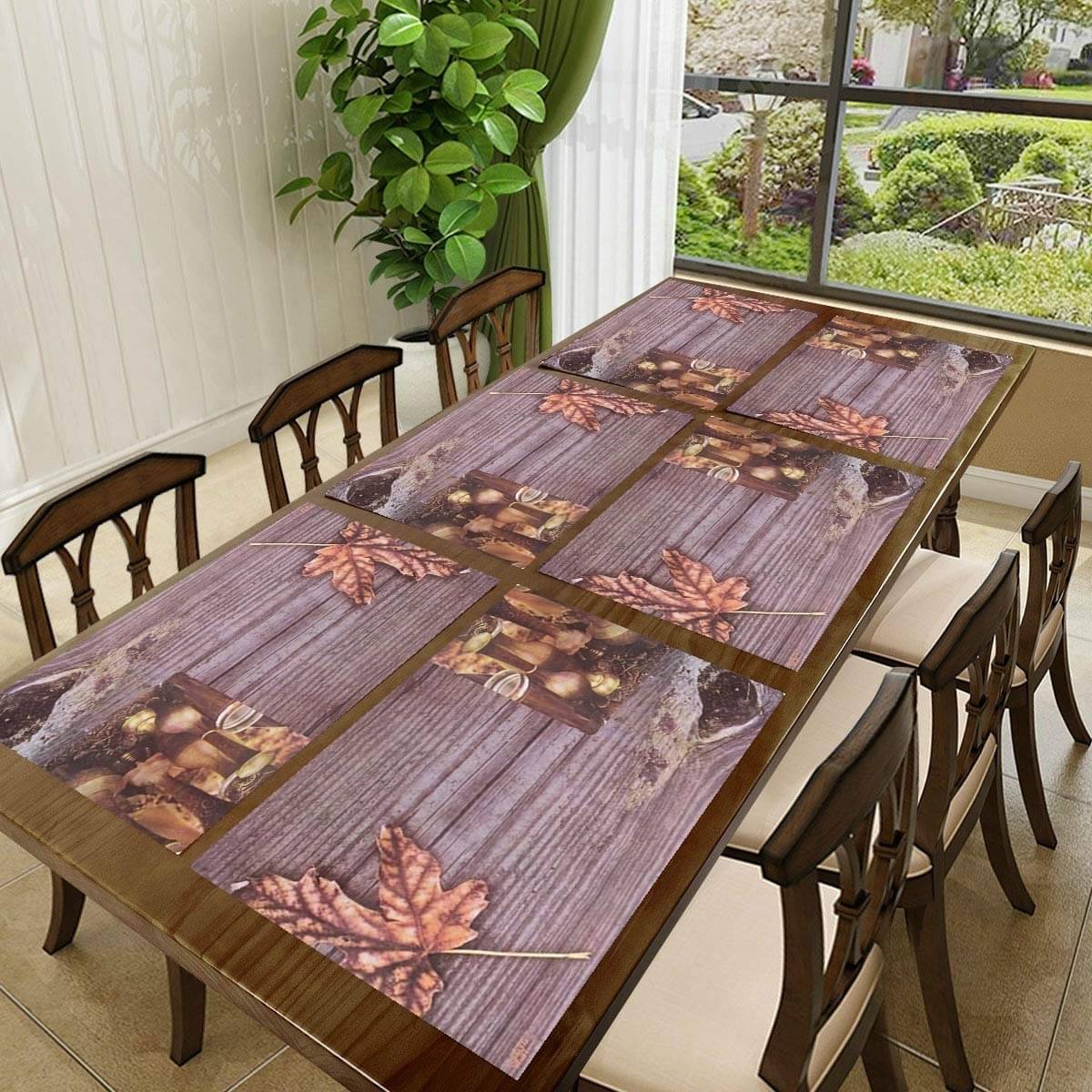 Revexo PVC Solid Rectangle Table Mats ( 40 cm x 30 cm ) Pack of 1 - Multi Revexo PVC Solid Rectangle Table Mats ( 40 cm x 30 cm ) Pack of 1 - Multi