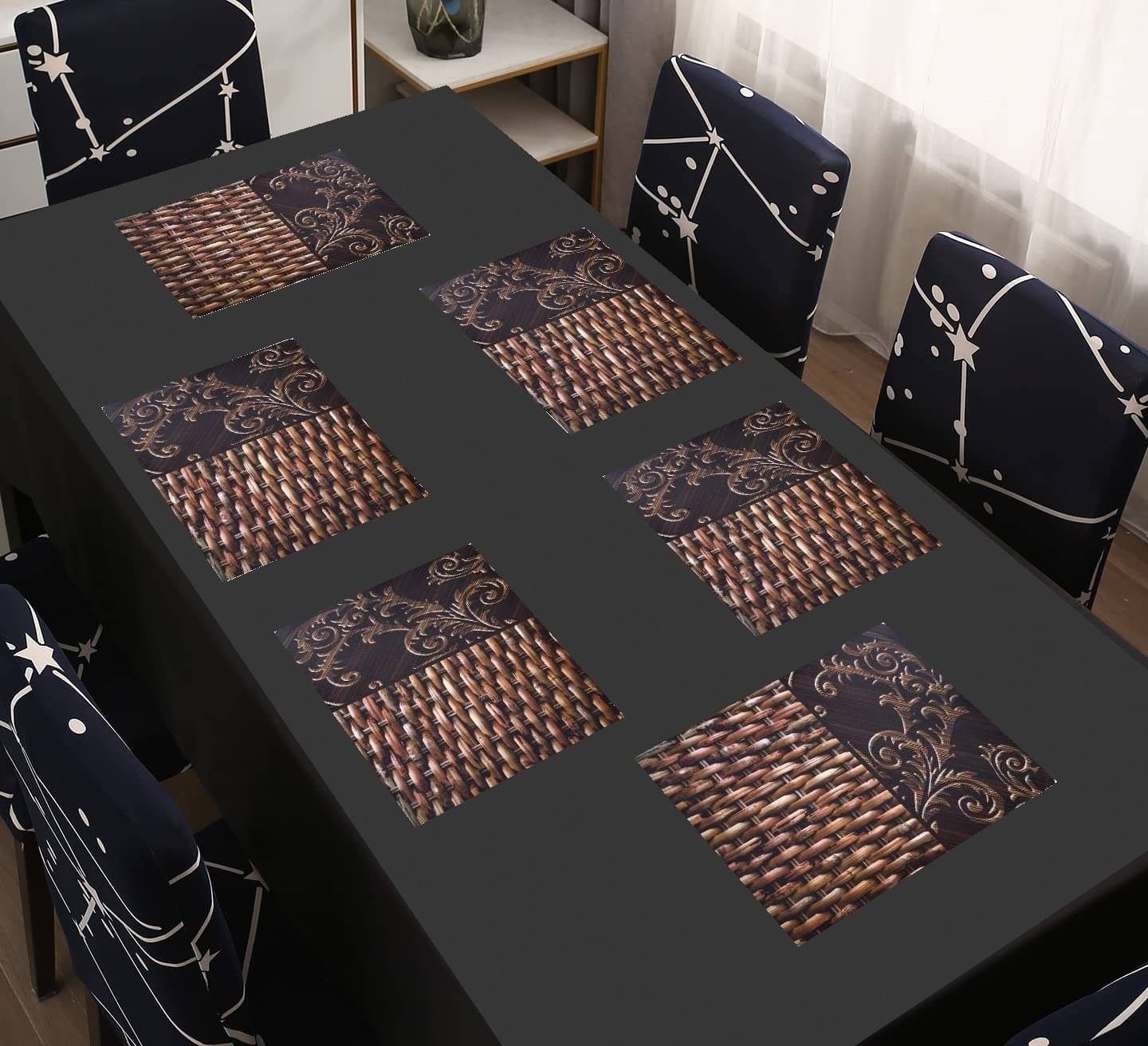     			Revexo PVC Solid Rectangle Table Mats ( 40 cm x 30 cm ) Pack of 1 - Multi