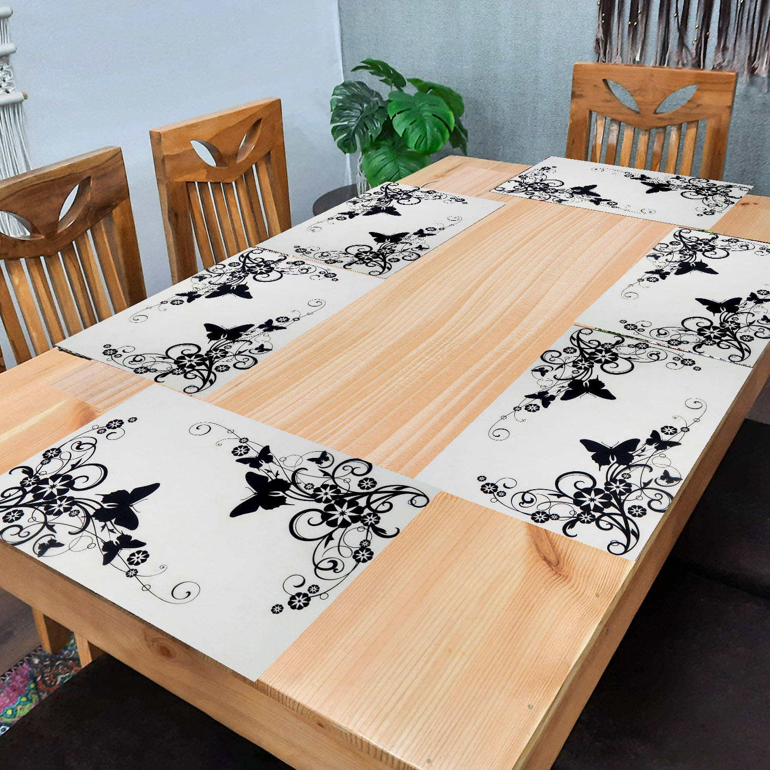     			Revexo PVC Solid Rectangle Table Mats ( 40 cm x 30 cm ) Pack of 1 - Multi