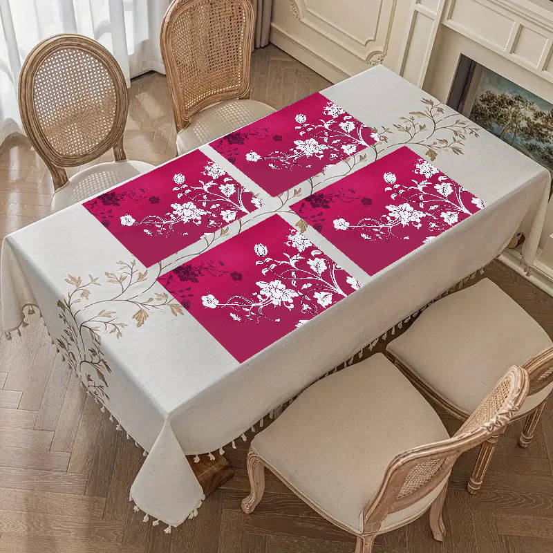 Revexo PVC Solid Rectangle Table Mats ( 40 cm x 30 cm ) Pack of 1 - Multi Revexo PVC Solid Rectangle Table Mats ( 40 cm x 30 cm ) Pack of 1 - Multi