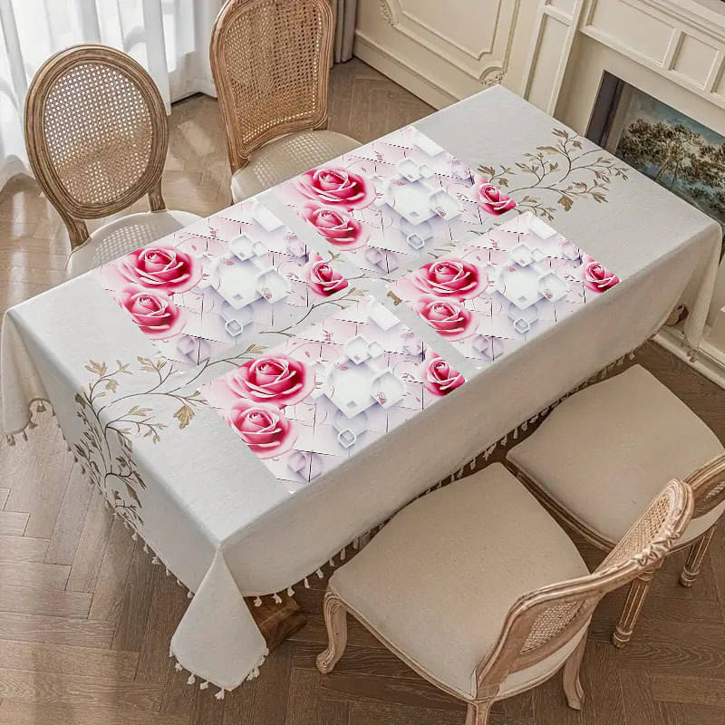     			Revexo PVC Solid Rectangle Table Mats ( 40 cm x 30 cm ) Pack of 1 - Multi