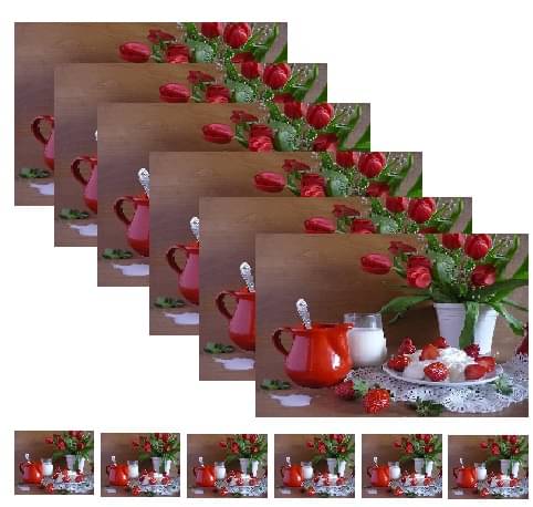     			Revexo PVC Solid Rectangle Table Mats & Coasters ( 40 cm x 30 cm ) Pack of 1 - Multi