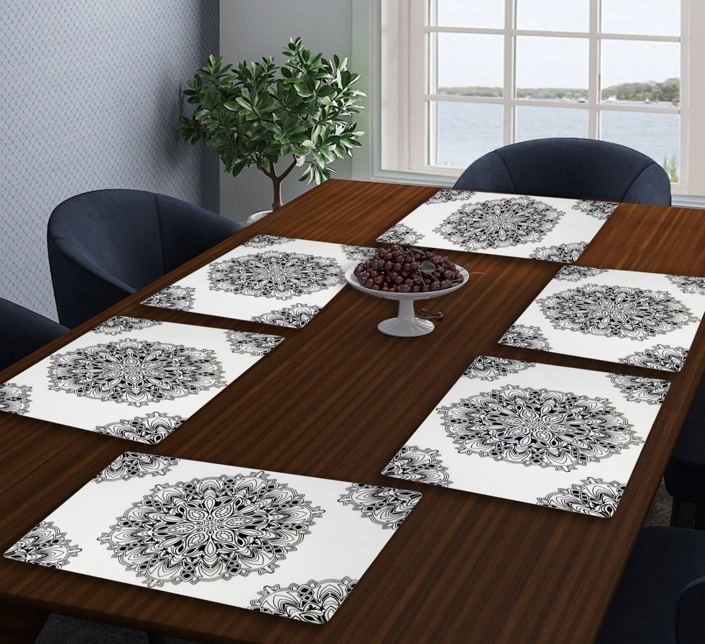     			Revexo PVC Solid Rectangle Table Mats ( 40 cm x 30 cm ) Pack of 1 - Multi
