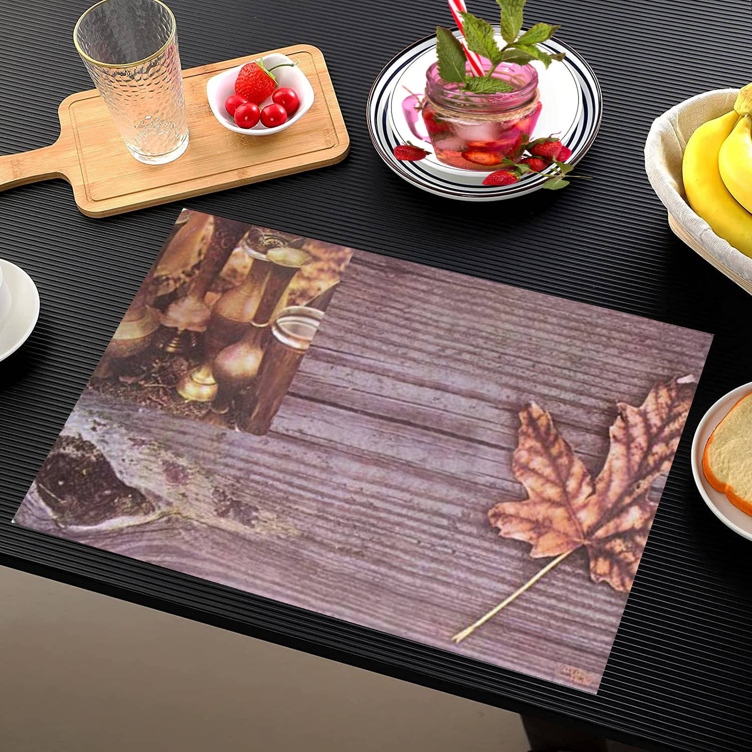     			Revexo PVC Solid Rectangle Table Mats ( 40 cm x 30 cm ) Pack of 1 - Multi