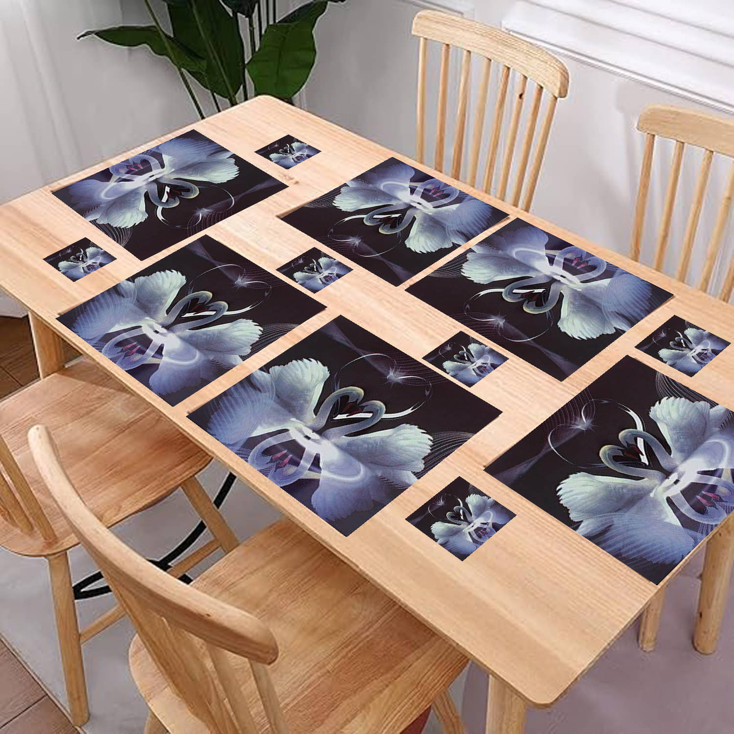 Revexo PVC Solid Rectangle Table Mats & Coasters ( 40 cm x 30 cm ) Pack of 1 - Multi Revexo PVC Solid Rectangle Table Mats & Coasters ( 40 cm x 30 cm ) Pack of 1 - Multi