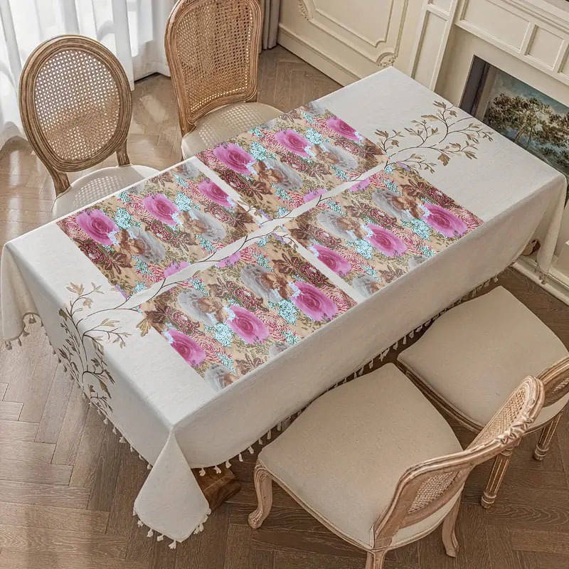 Revexo PVC Solid Rectangle Table Mats ( 40 cm x 30 cm ) Pack of 1 - Multi Revexo PVC Solid Rectangle Table Mats ( 40 cm x 30 cm ) Pack of 1 - Multi