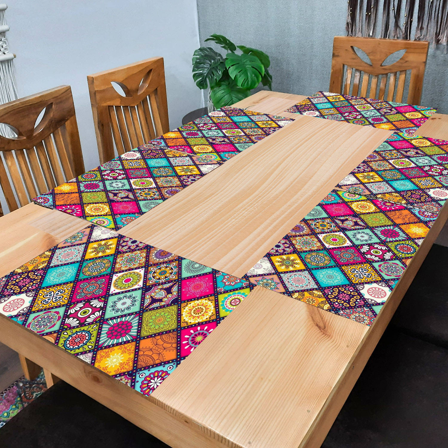     			Revexo PVC Solid Rectangle Table Mats ( 40 cm x 30 cm ) Pack of 1 - Multi