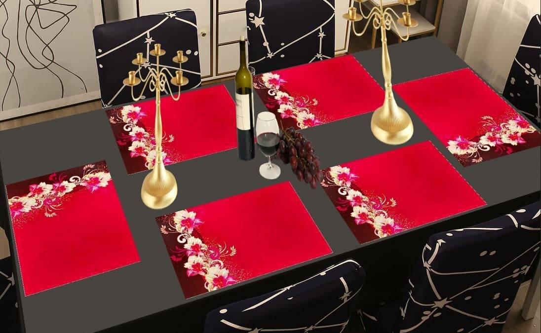 Revexo PVC Solid Rectangle Table Mats ( 40 cm x 30 cm ) Pack of 1 - Multi Revexo PVC Solid Rectangle Table Mats ( 40 cm x 30 cm ) Pack of 1 - Multi