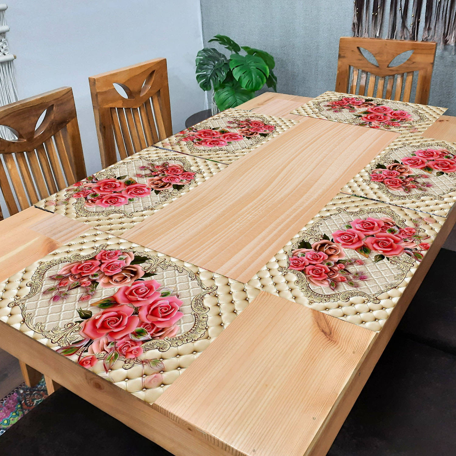 Revexo PVC Solid Rectangle Table Mats ( 40 cm x 30 cm ) Pack of 1 - Multi Revexo PVC Solid Rectangle Table Mats ( 40 cm x 30 cm ) Pack of 1 - Multi
