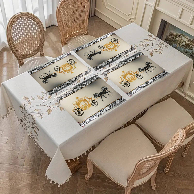     			Revexo PVC Solid Rectangle Table Mats ( 40 cm x 30 cm ) Pack of 1 - Multi