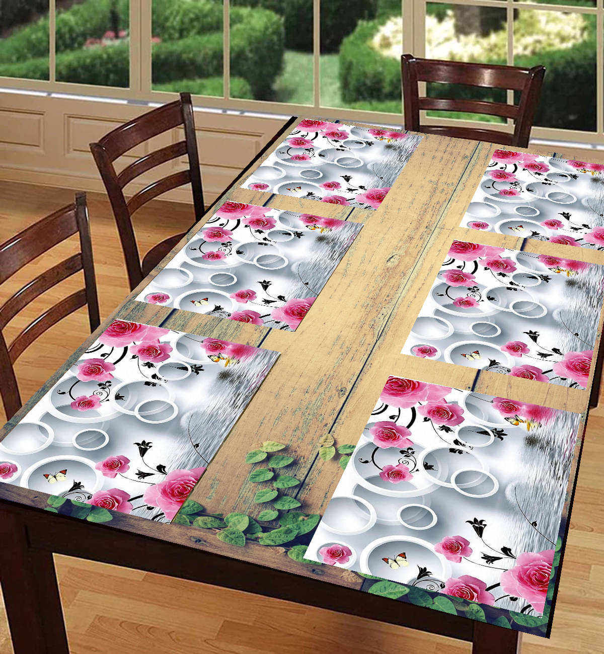 Revexo PVC Solid Rectangle Table Mats ( 40 cm x 30 cm ) Pack of 1 - Multi Revexo PVC Solid Rectangle Table Mats ( 40 cm x 30 cm ) Pack of 1 - Multi