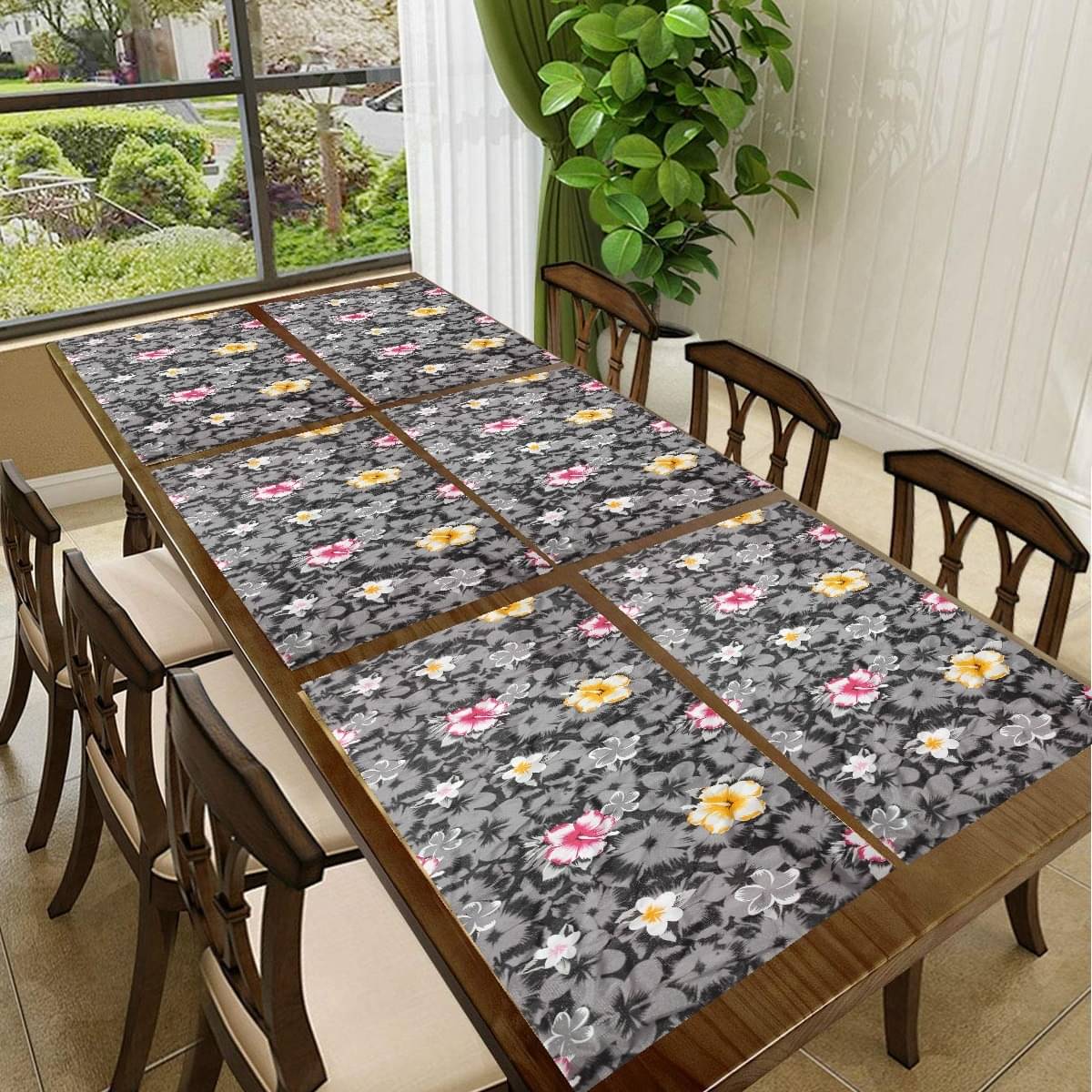     			Revexo PVC Solid Rectangle Table Mats ( 40 cm x 30 cm ) Pack of 1 - Multi