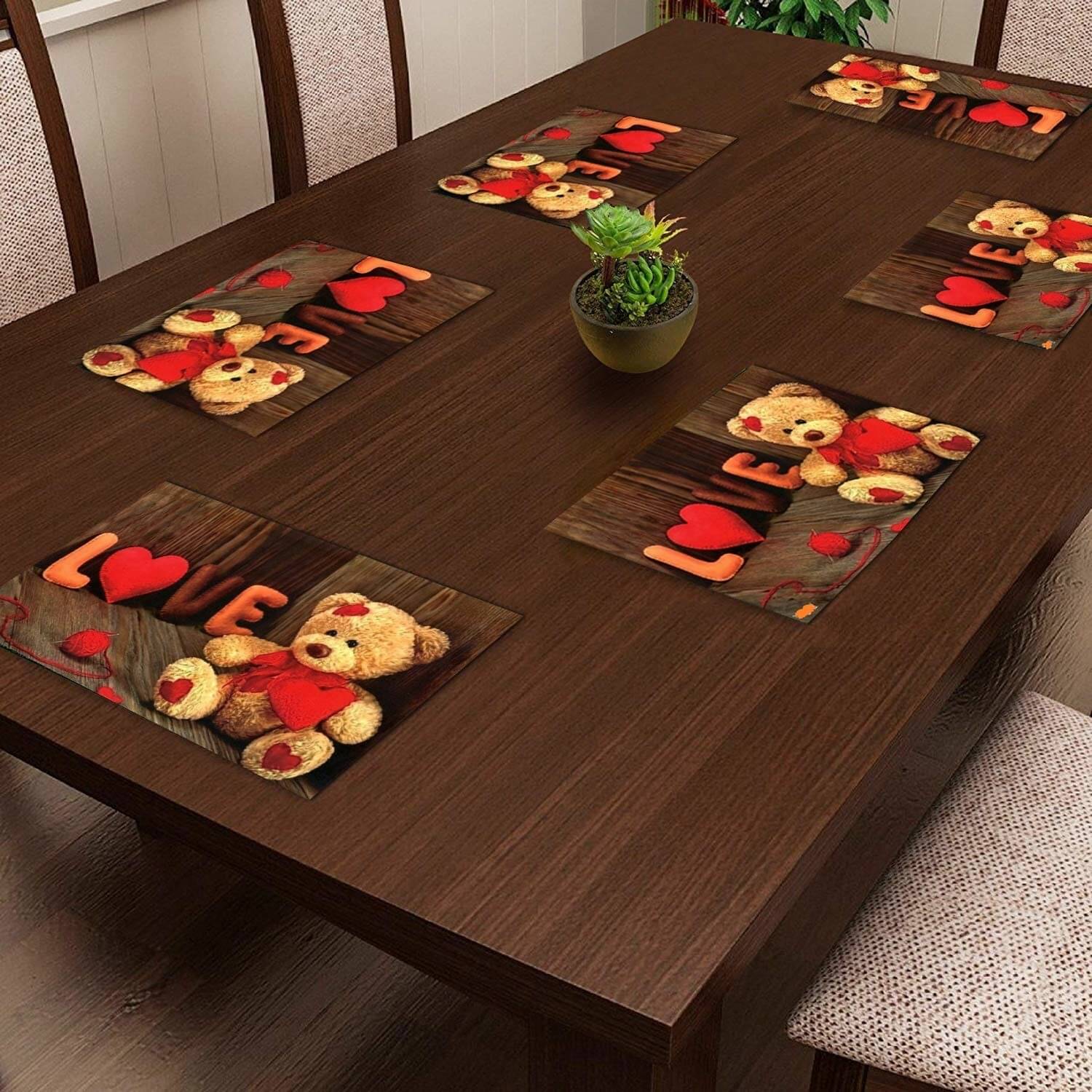Revexo PVC Solid Rectangle Table Mats ( 40 cm x 30 cm ) Pack of 1 - Multi Revexo PVC Solid Rectangle Table Mats ( 40 cm x 30 cm ) Pack of 1 - Multi