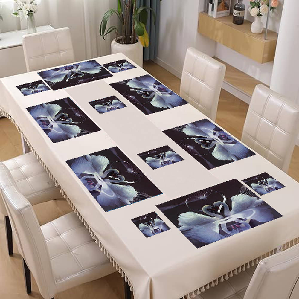     			Revexo PVC Solid Rectangle Table Mats & Coasters ( 40 cm x 30 cm ) Pack of 1 - Multi