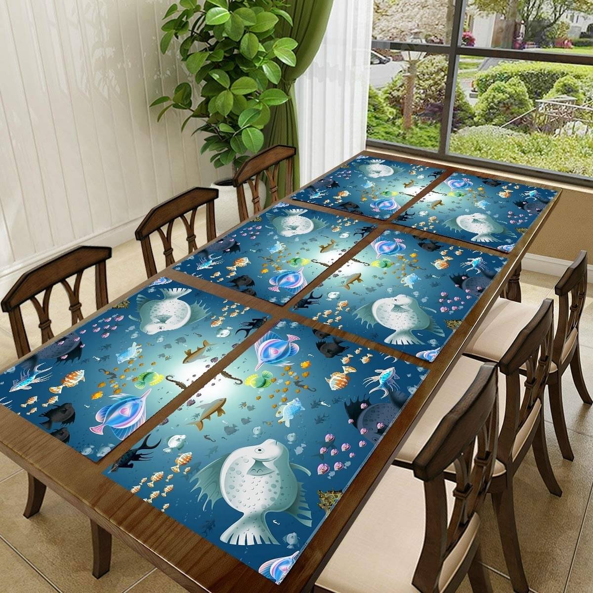 Revexo PVC Solid Rectangle Table Mats ( 40 cm x 30 cm ) Pack of 1 - Multi Revexo PVC Solid Rectangle Table Mats ( 40 cm x 30 cm ) Pack of 1 - Multi