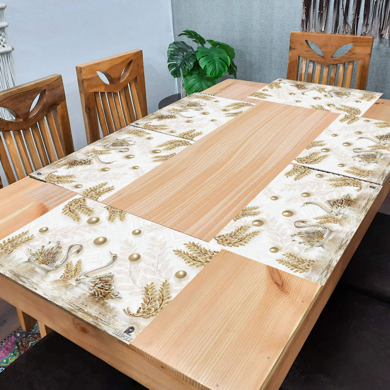 Revexo PVC Solid Rectangle Table Mats ( 40 cm x 30 cm ) Pack of 1 - Multi Revexo PVC Solid Rectangle Table Mats ( 40 cm x 30 cm ) Pack of 1 - Multi