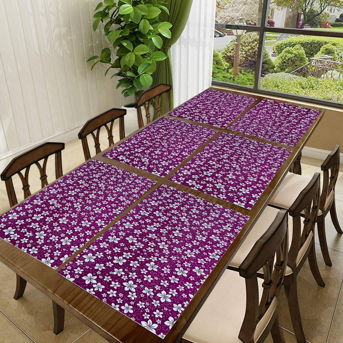    			Revexo PVC Solid Rectangle Table Mats ( 40 cm x 30 cm ) Pack of 1 - Multi