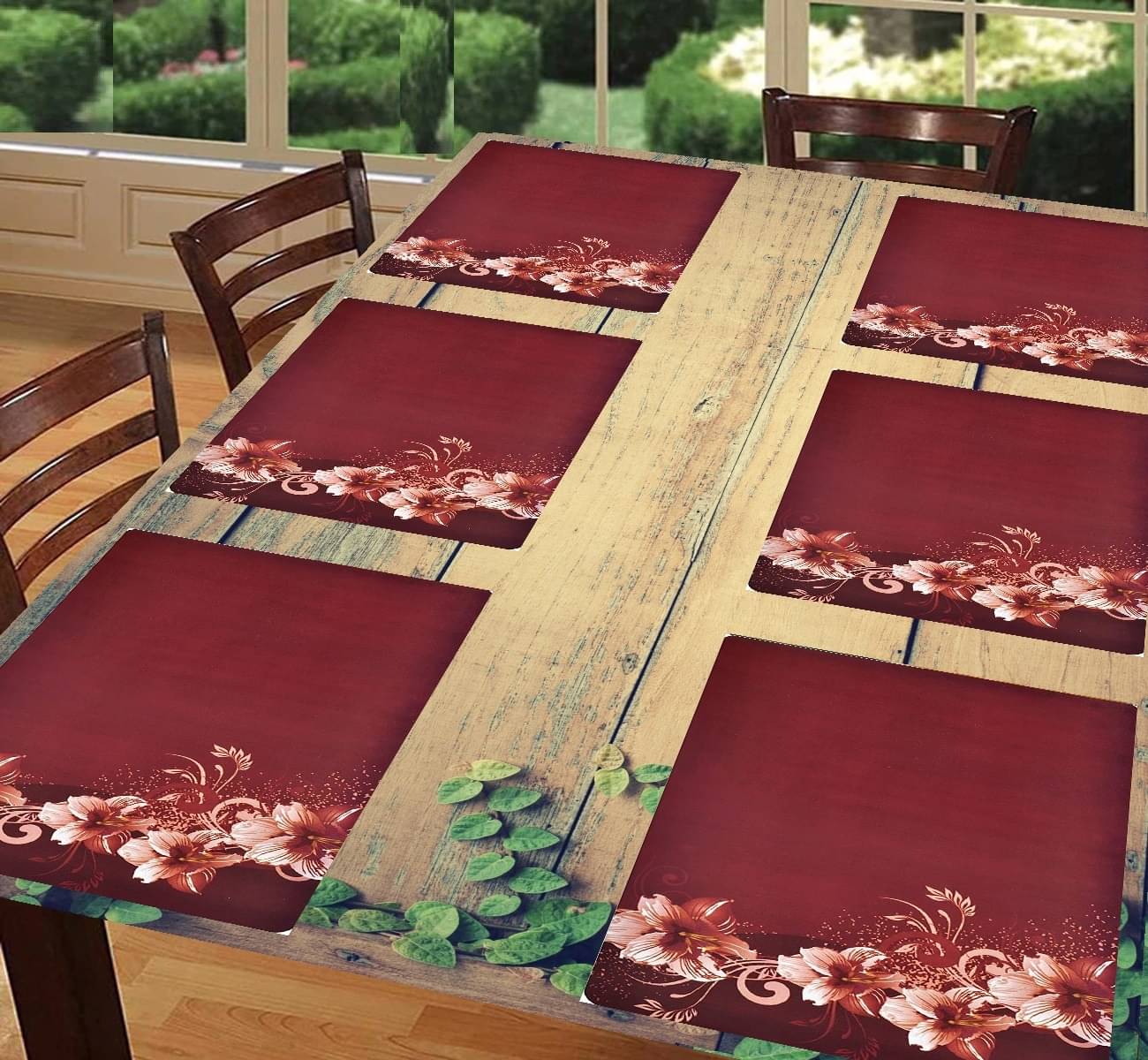 Revexo PVC Solid Rectangle Table Mats ( 40 cm x 30 cm ) Pack of 1 - Multi Revexo PVC Solid Rectangle Table Mats ( 40 cm x 30 cm ) Pack of 1 - Multi