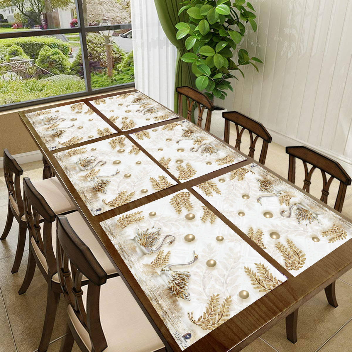     			Revexo PVC Solid Rectangle Table Mats ( 40 cm x 30 cm ) Pack of 1 - Multi