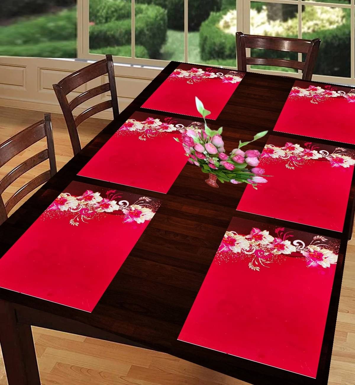 Revexo PVC Solid Rectangle Table Mats ( 40 cm x 30 cm ) Pack of 1 - Multi Revexo PVC Solid Rectangle Table Mats ( 40 cm x 30 cm ) Pack of 1 - Multi
