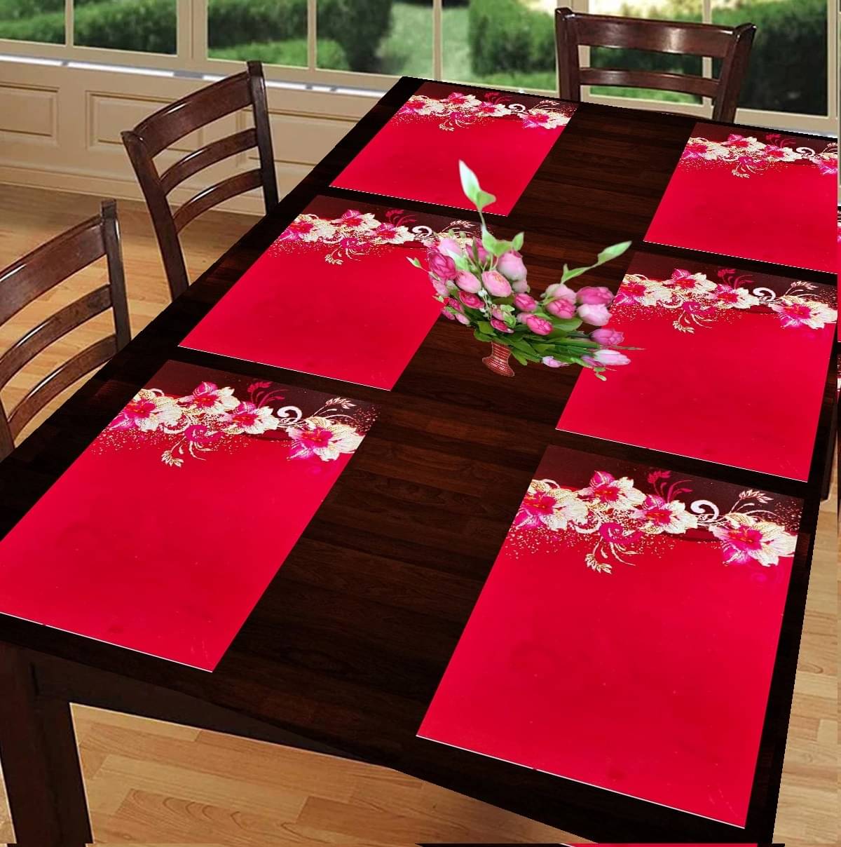     			Revexo PVC Solid Rectangle Table Mats ( 40 cm x 30 cm ) Pack of 1 - Multi