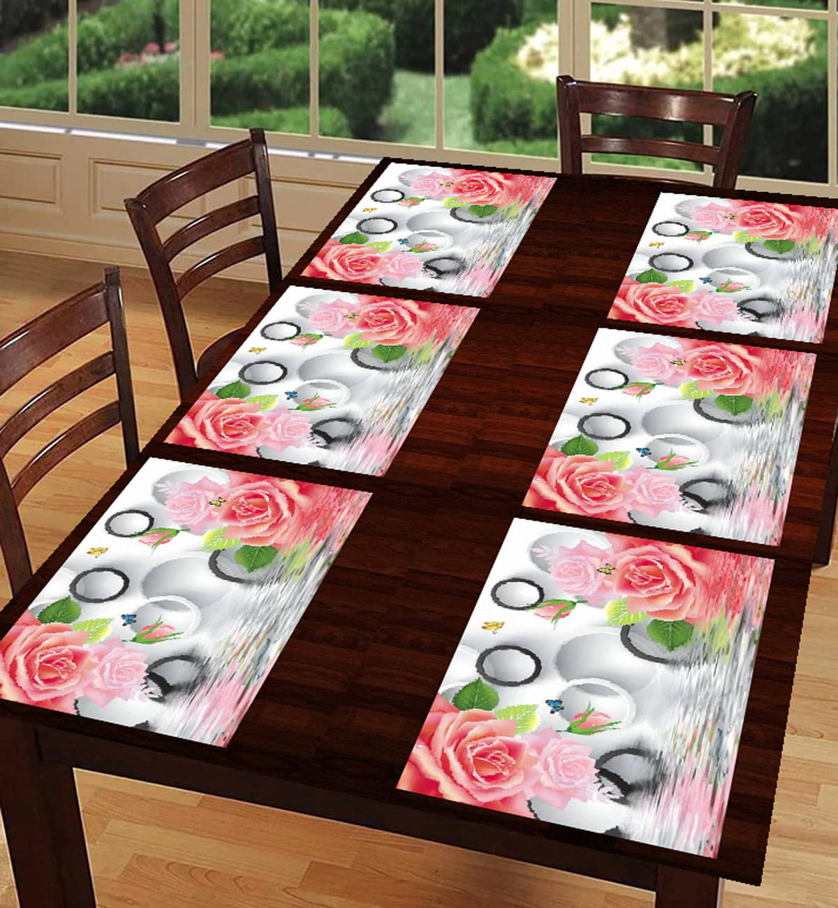 Revexo PVC Solid Rectangle Table Mats ( 40 cm x 30 cm ) Pack of 1 - Multi Revexo PVC Solid Rectangle Table Mats ( 40 cm x 30 cm ) Pack of 1 - Multi