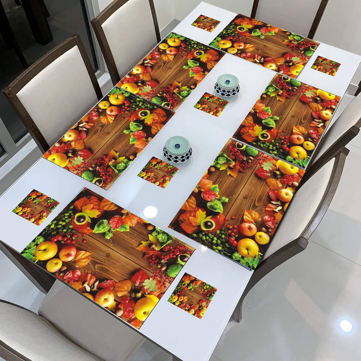 Revexo PVC Solid Rectangle Table Mats & Coasters ( 40 cm x 30 cm ) Pack of 1 - Multi Revexo PVC Solid Rectangle Table Mats & Coasters ( 40 cm x 30 cm ) Pack of 1 - Multi