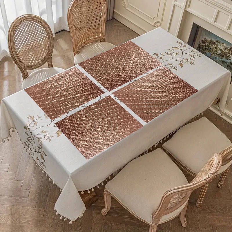 Revexo PVC Solid Rectangle Table Mats ( 40 cm x 30 cm ) Pack of 1 - Multi Revexo PVC Solid Rectangle Table Mats ( 40 cm x 30 cm ) Pack of 1 - Multi