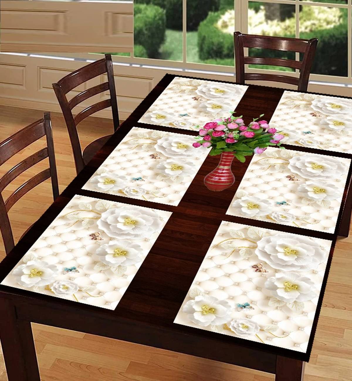 Revexo PVC Solid Rectangle Table Mats ( 40 cm x 30 cm ) Pack of 1 - Multi Revexo PVC Solid Rectangle Table Mats ( 40 cm x 30 cm ) Pack of 1 - Multi