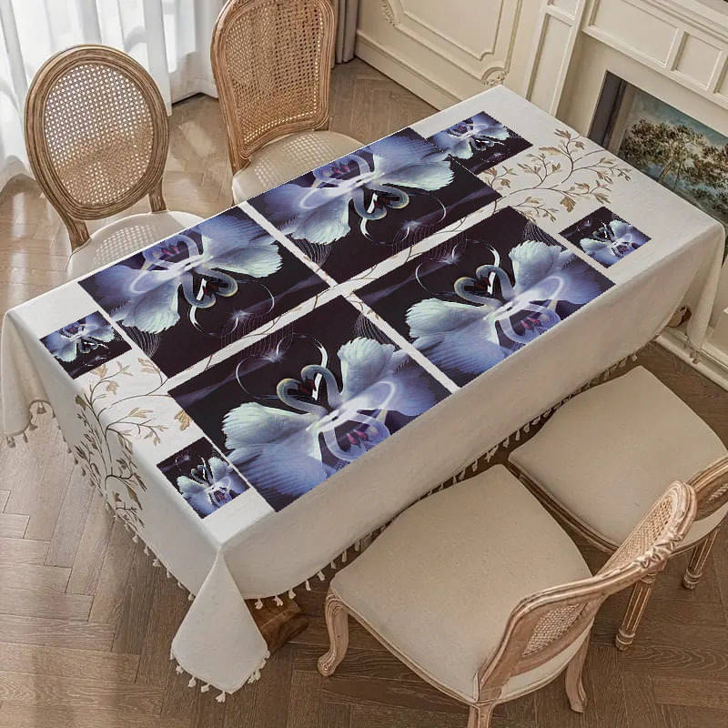 Revexo PVC Solid Rectangle Table Mats ( 40 cm x 30 cm ) Pack of 1 - Multi Revexo PVC Solid Rectangle Table Mats ( 40 cm x 30 cm ) Pack of 1 - Multi
