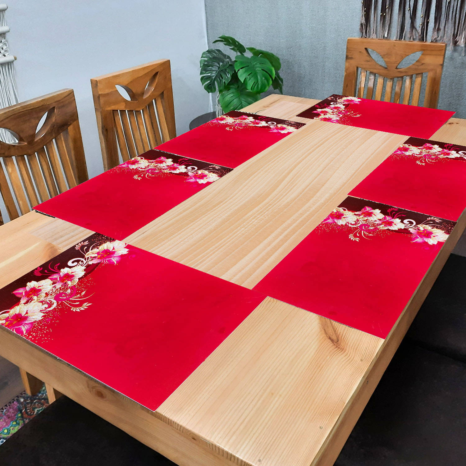     			Revexo PVC Solid Rectangle Table Mats ( 40 cm x 30 cm ) Pack of 1 - Multi
