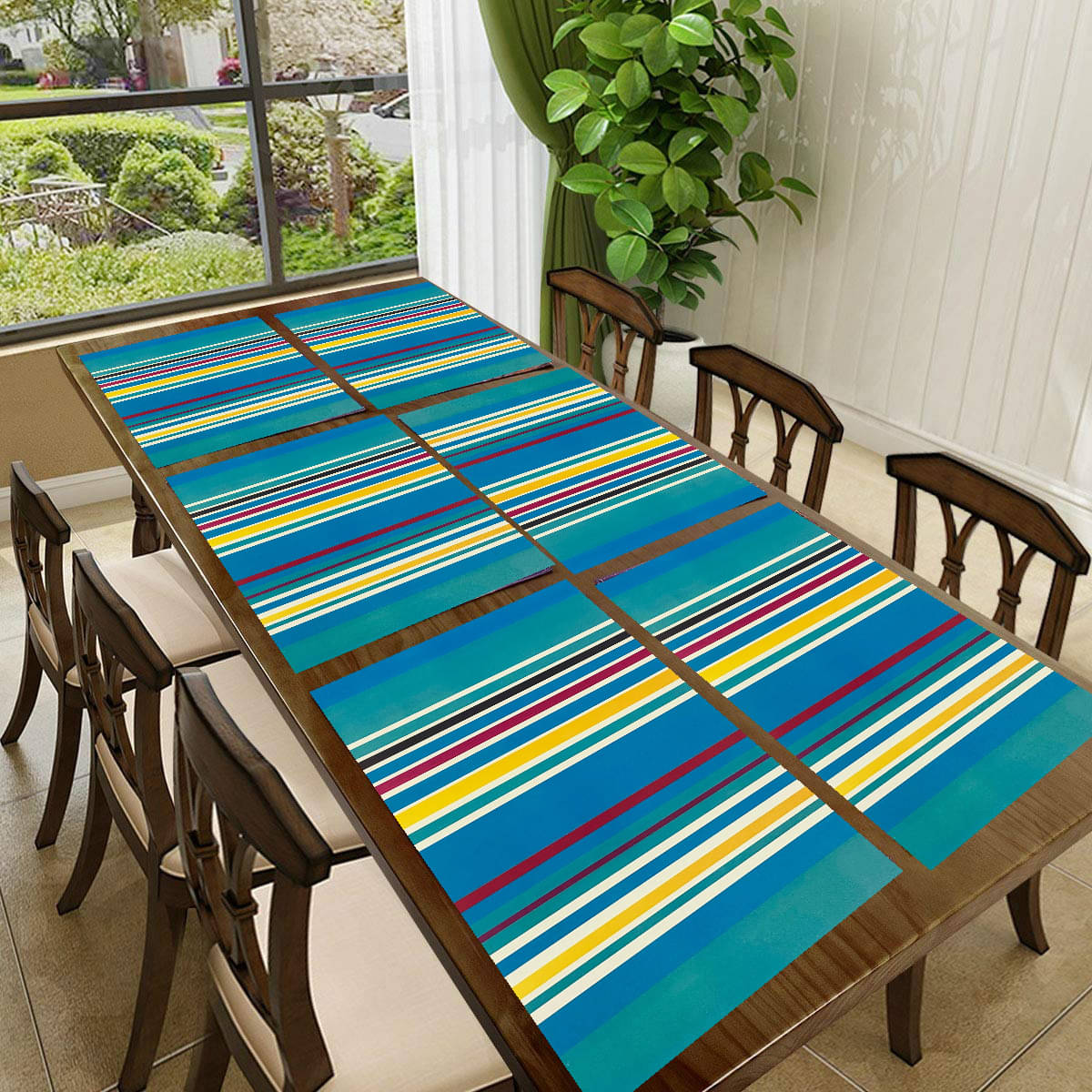 Revexo PVC Solid Rectangle Table Mats ( 40 cm x 30 cm ) Pack of 1 - Multi Revexo PVC Solid Rectangle Table Mats ( 40 cm x 30 cm ) Pack of 1 - Multi
