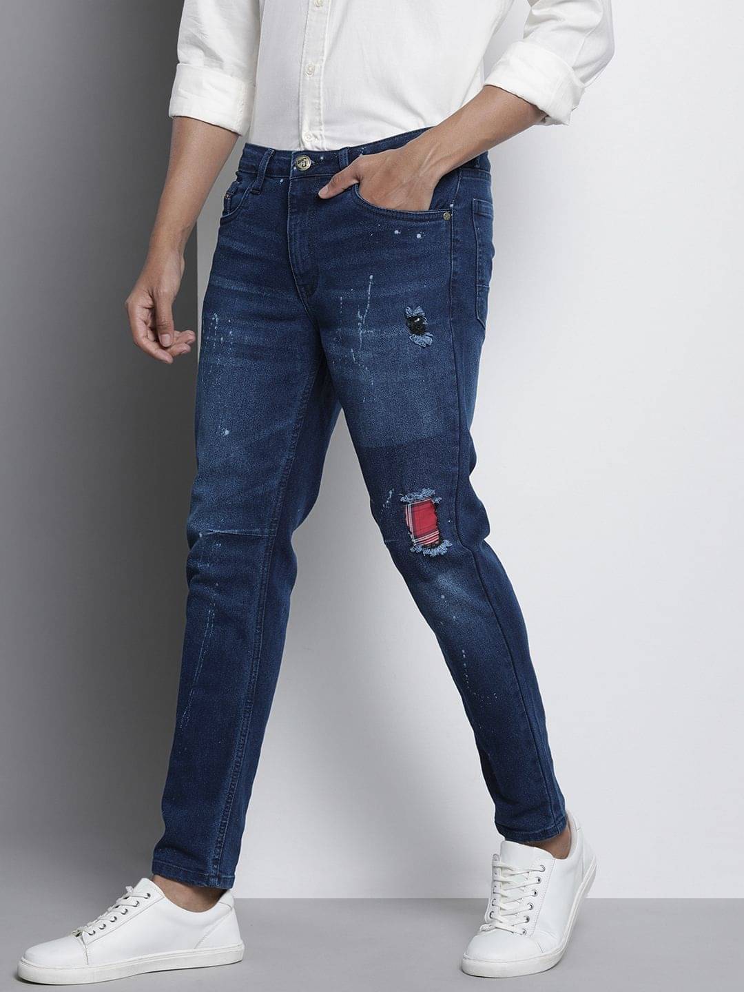 The Indian Garage Co. Relaxed Faded Men's Jeans - Blue ( Pack of 1 ) The Indian Garage Co. Relaxed Faded Men's Jeans - Blue ( Pack of 1 )