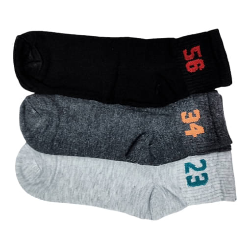    			Benicia Pack of 3 Men's Polyester Ankle Length Socks ( Multicolor )