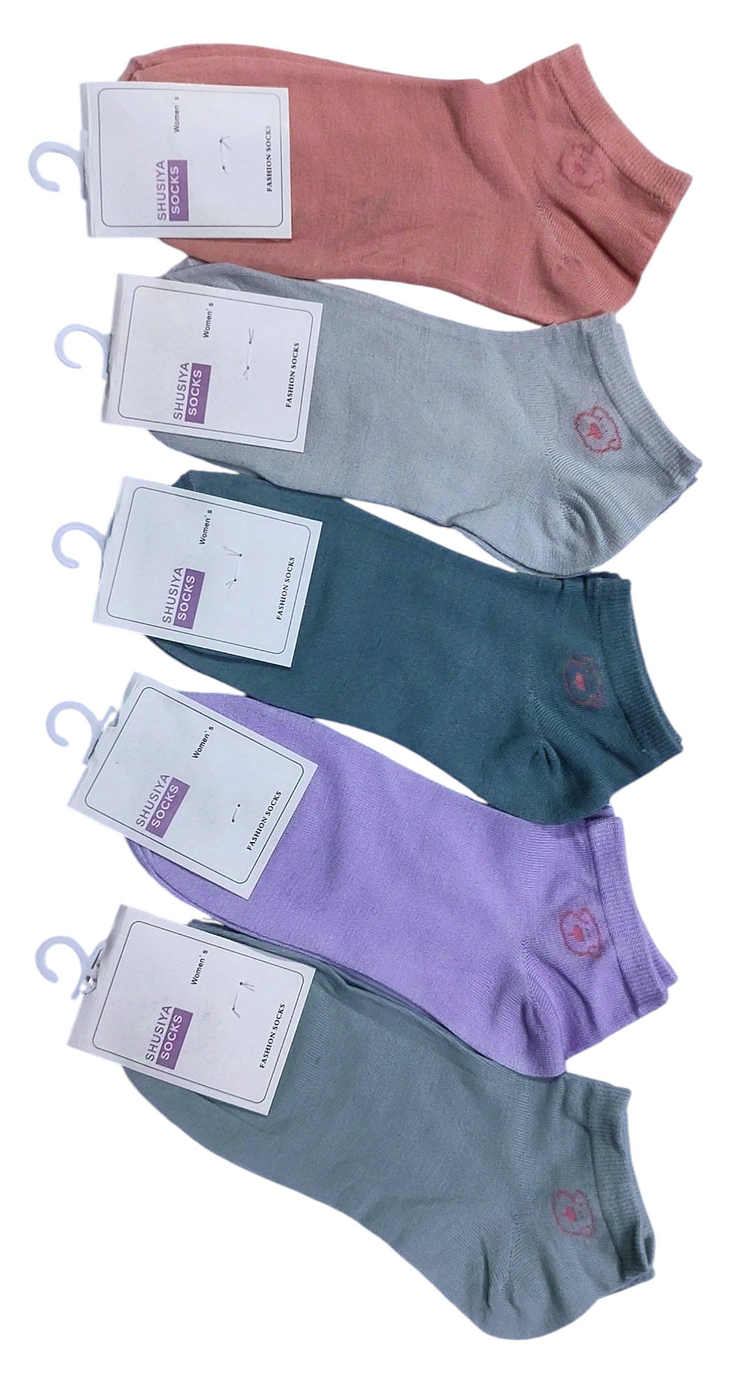     			Benicia Pack of 5 Women's Polyester Ankle Length Socks ( Multicolor )