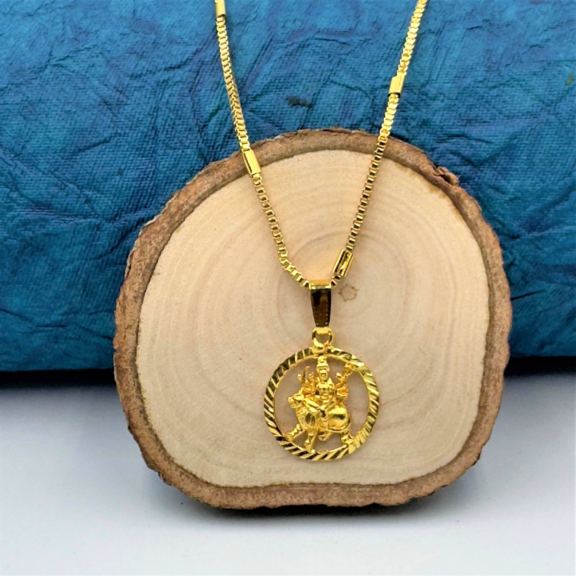     			Charms Golden Pendant set ( Pack of 1 )