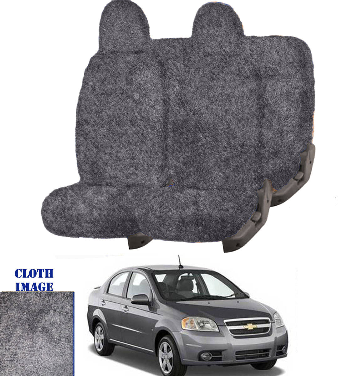 Chevrolet Aveo Grey 5 Seater Car Seat Cover Chevrolet Aveo Grey 5 Seater Car Seat Cover