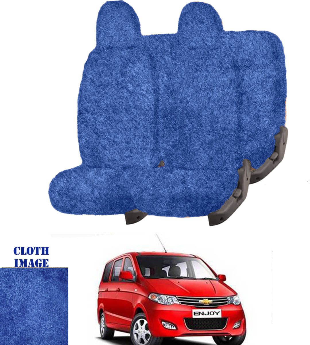 Chevrolet Enjoy Blue 8 Seater Car Seat Cover     			Chevrolet Enjoy Blue 8 Seater Car Seat Cover
