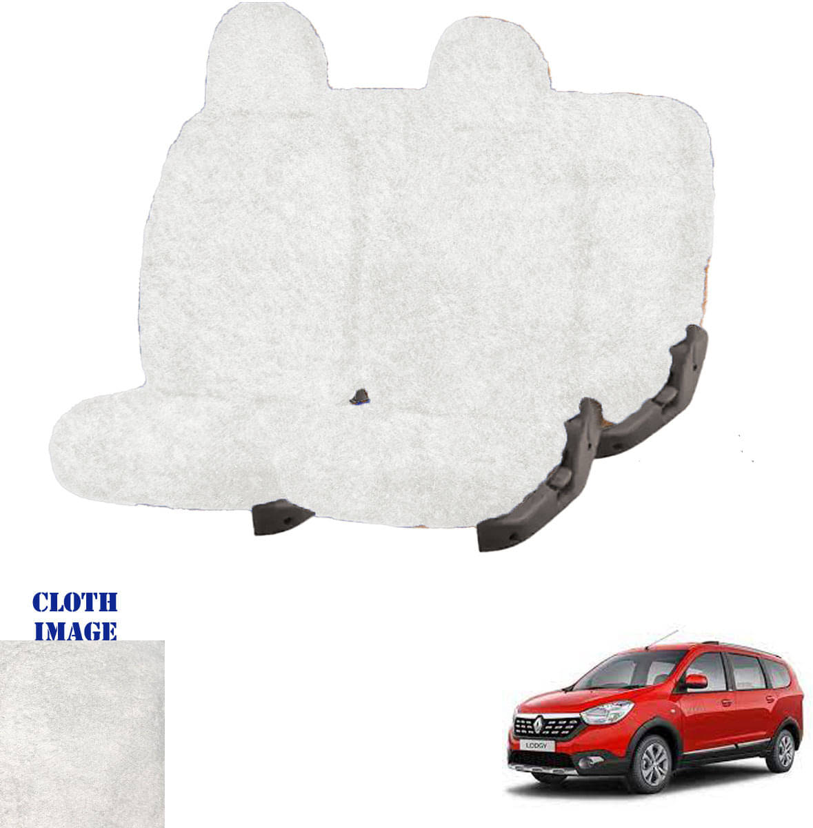 Chevrolet Lodgy White 8 Seater Car Seat Cover Chevrolet Lodgy White 8 Seater Car Seat Cover