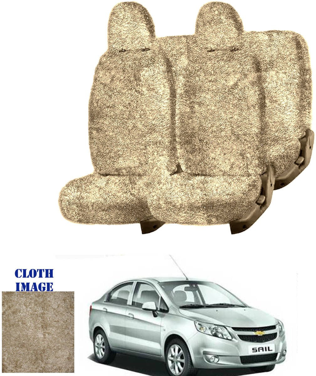 Chevrolet Sail Beige 5 Seater Car Seat Cover     			Chevrolet Sail Beige 5 Seater Car Seat Cover