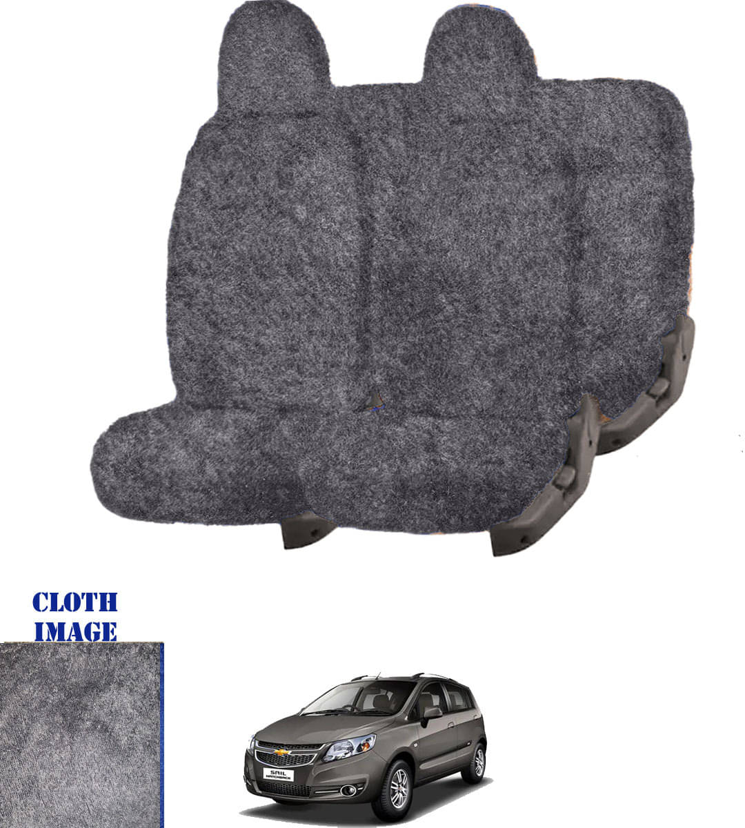 Chevrolet Sail Hatchback Grey 5 Seater Car Seat Cover Chevrolet Sail Hatchback Grey 5 Seater Car Seat Cover